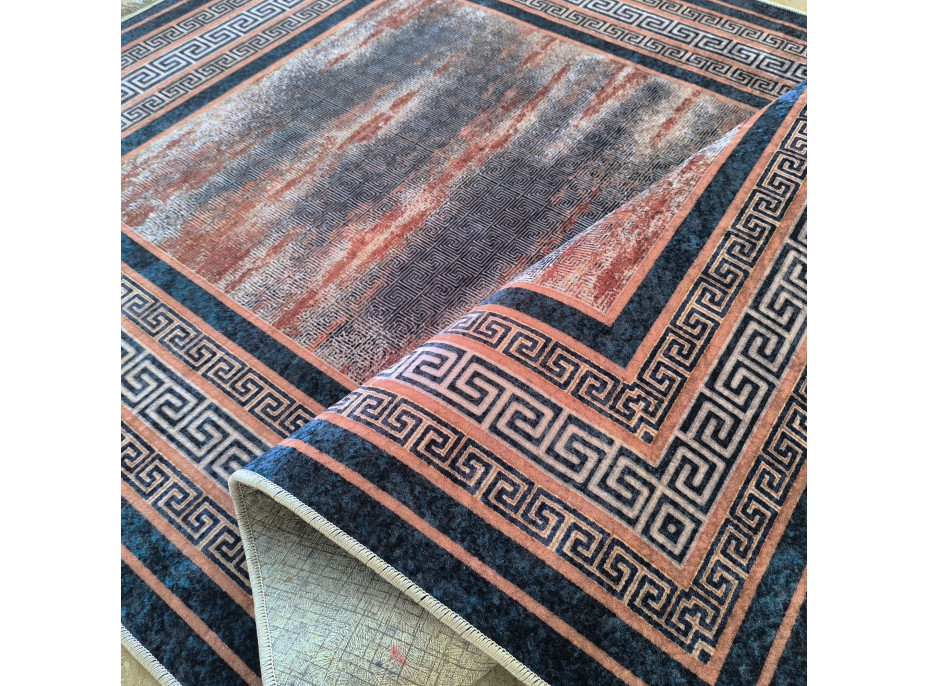 Kusový koberec HONOR New - Greece - tmavě modrý/červený