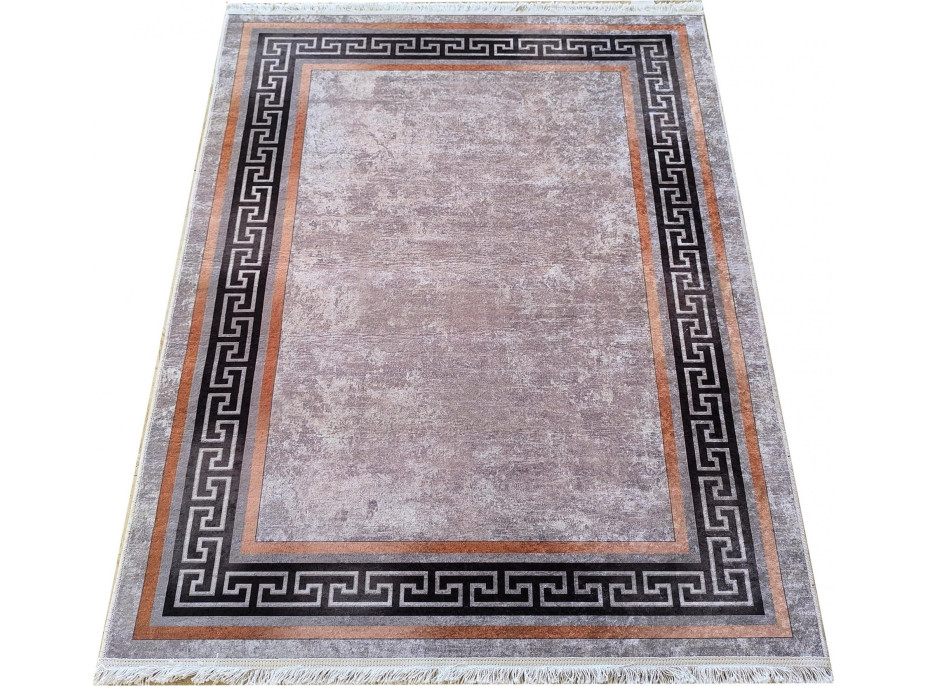 Kusový koberec HONOR New - Greek - hnědý