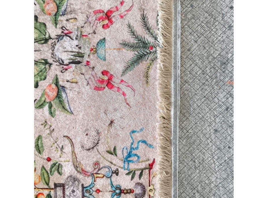 Kusový koberec HONOR New - Exotic flowers - krémový