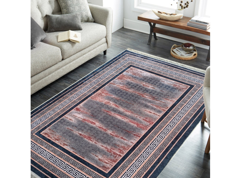 Kusový koberec HONOR New - Greece - tmavě modrý/červený