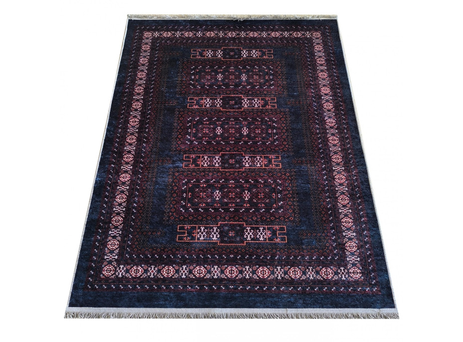 Kusový koberec HONOR New - Ethnic - tmavě modrý/červený