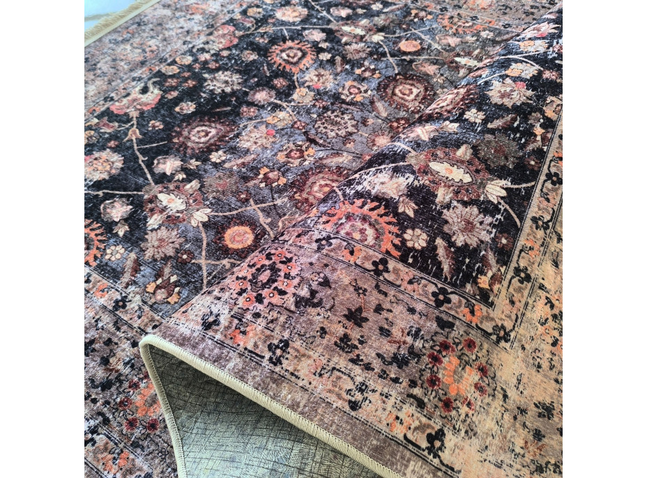 Kusový koberec HONOR New - Fragments - hnědý/šedý