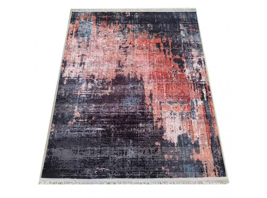 Kusový koberec HONOR New - Mist - červený/šedý