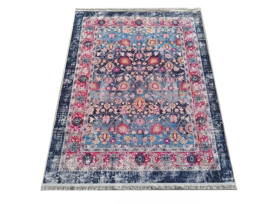 Kusový koberec HONOR New - Fragments - modrý/červený