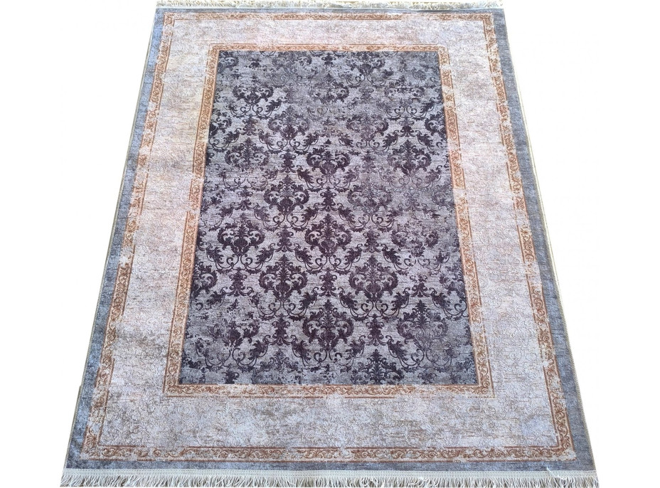 Kusový koberec HONOR New - Baroque - tmavě šedý/šedý