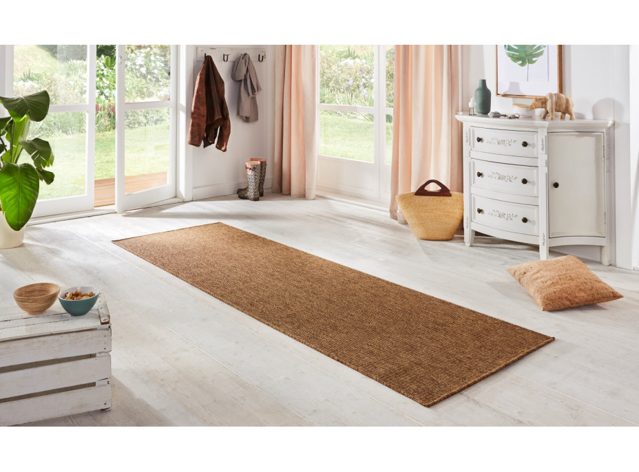 Běhoun Nature 103530 Brown – na ven i na doma, 80x500 cm