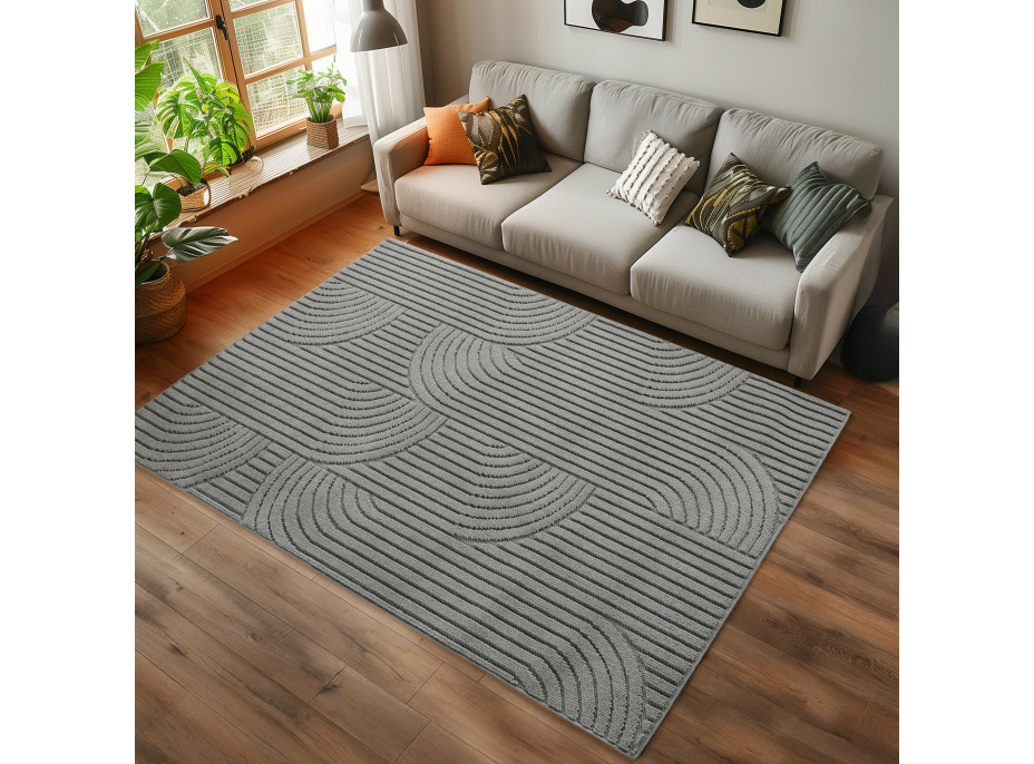 Kusový koberec Helix 2201 silver