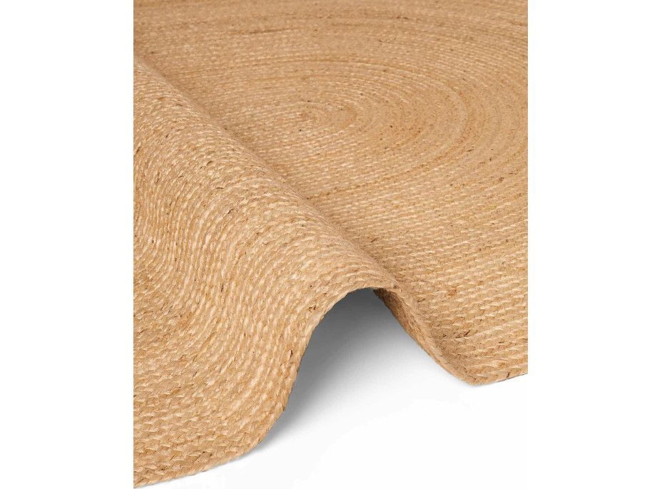 Kusový koberec Jute Braided 106005 Gold ovál