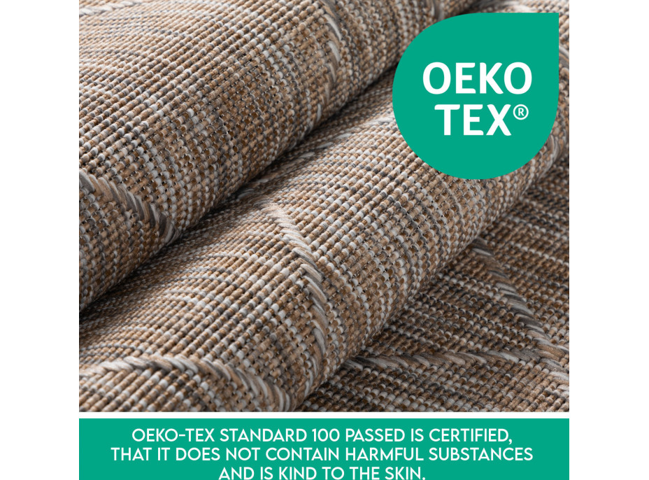 Kusový koberec Zagora 4512 Beige – na ven i na doma