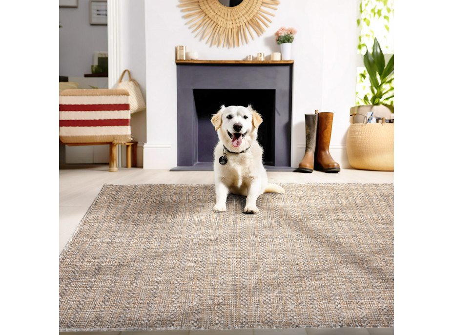 Kusový koberec Zagora 4513 Beige – na ven i na doma