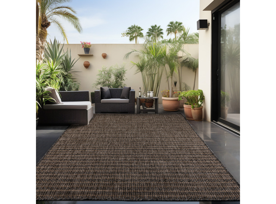 Kusový koberec Zagora 4513 Black – na ven i na doma