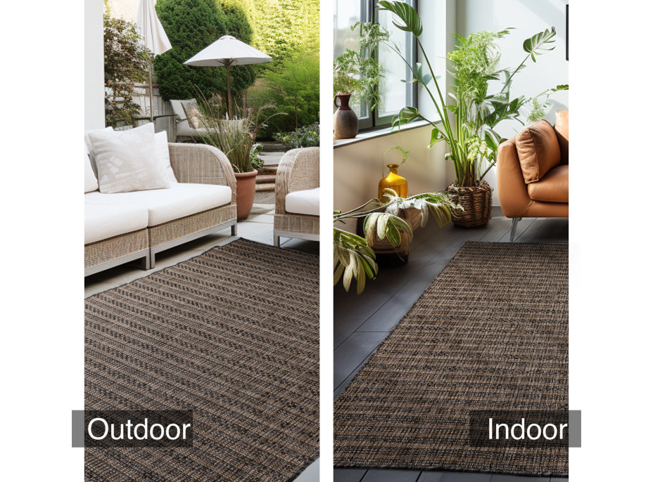 Kusový koberec Zagora 4513 Black – na ven i na doma