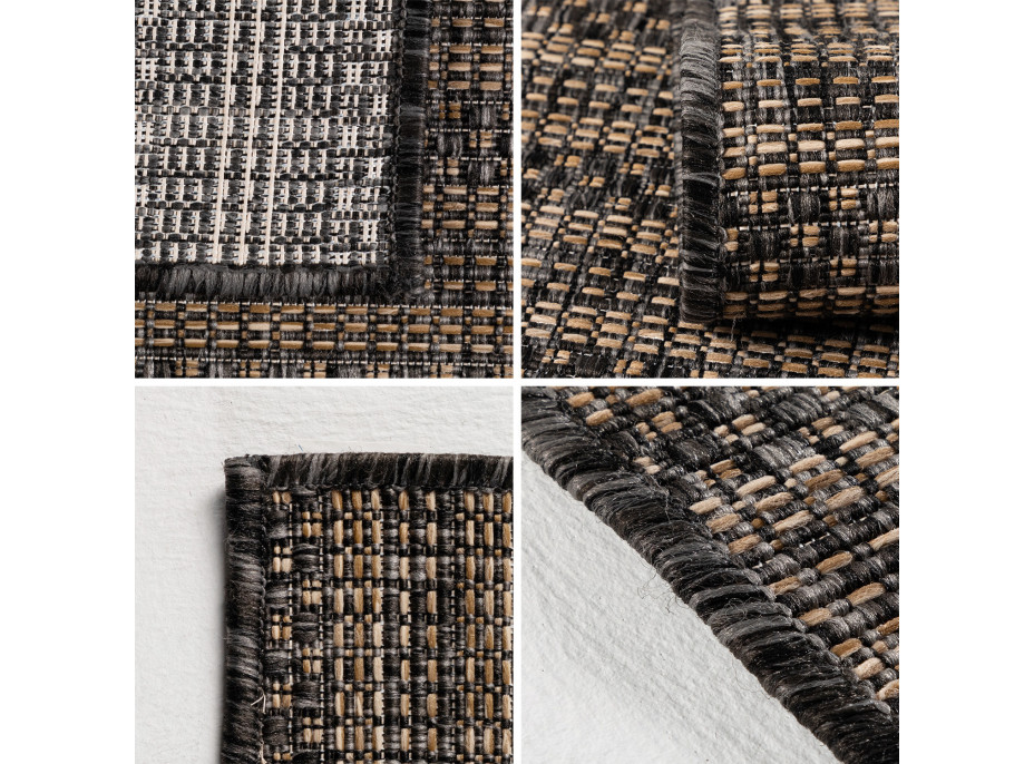 Kusový koberec Zagora 4513 Black – na ven i na doma