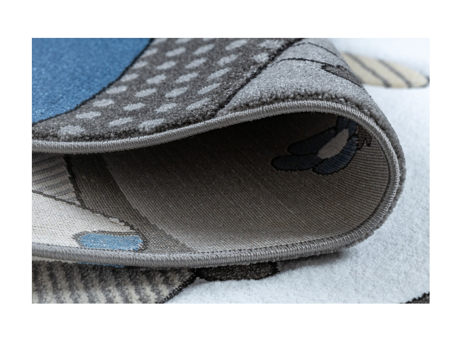 Dětský kusový koberec Petit Farm animals blue, 120x170 cm