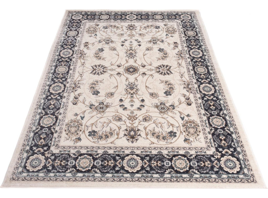 Kusový koberec COLORADO Rim - bílý/modrý, 120x170 cm