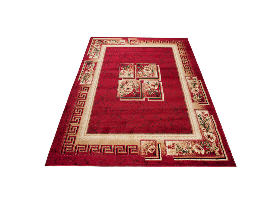 Kusový koberec ATLAS quatro - červený/béžový, 180x250 cm