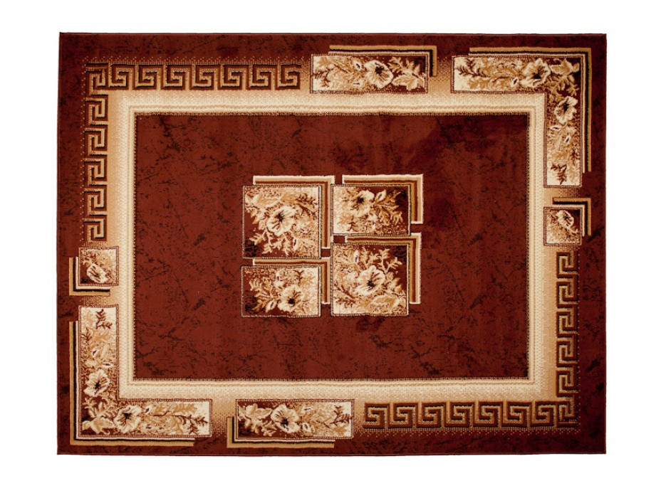 Kusový koberec ATLAS quatro - hnědý/béžový, 180x250 cm