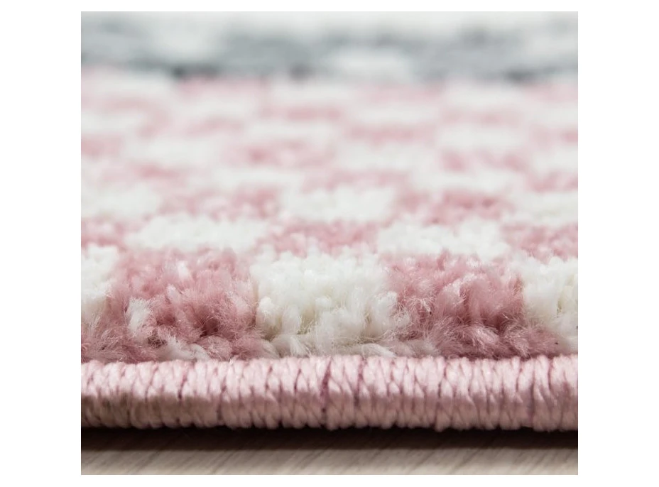 Dětský kusový koberec Kids 570 pink circle