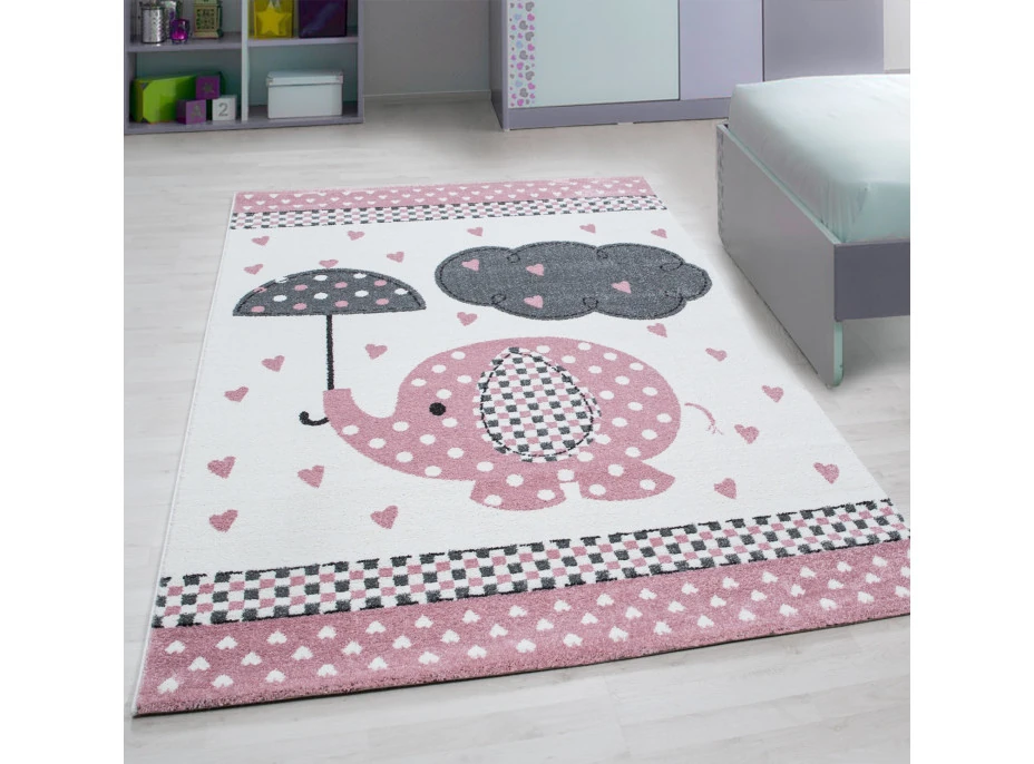 Dětský kusový koberec Kids 570 pink