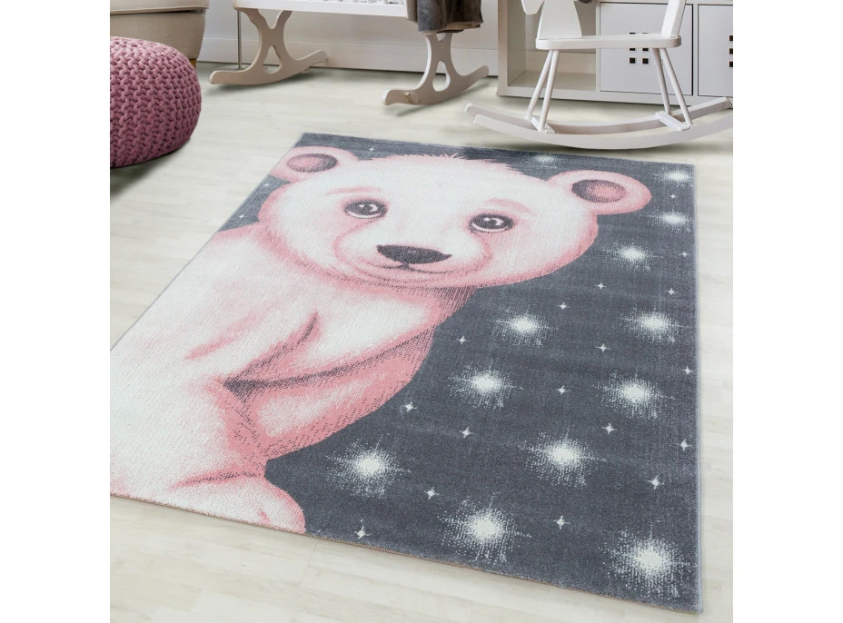 Dětský kusový koberec Bambi 810 pink