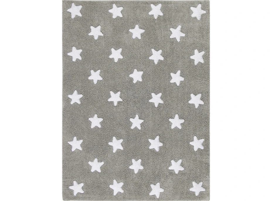 Ručně tkaný kusový koberec Stars Grey-White