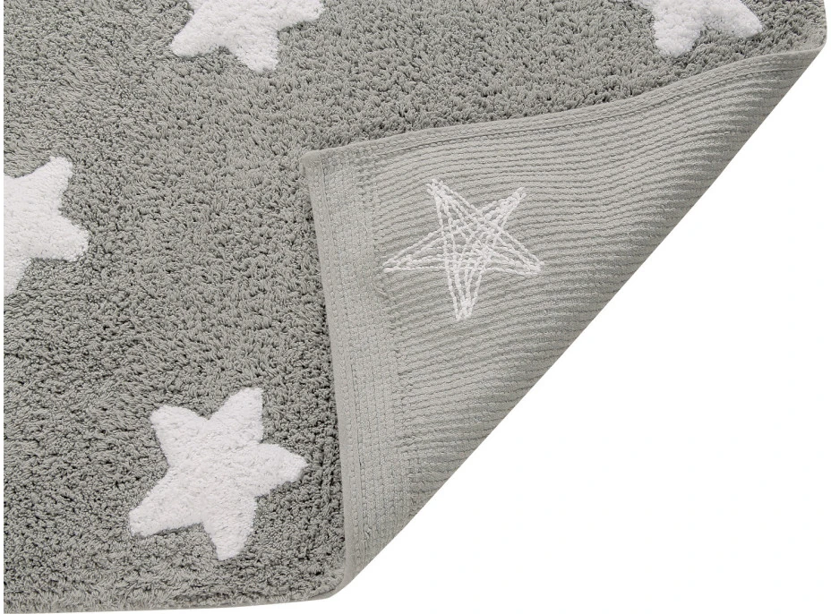 Ručně tkaný kusový koberec Stars Grey-White