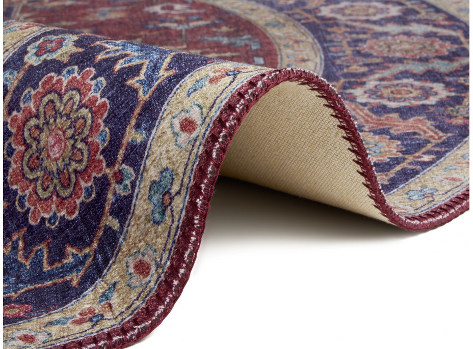 Kusový koberec Asmar 104000 Plum/Red circle