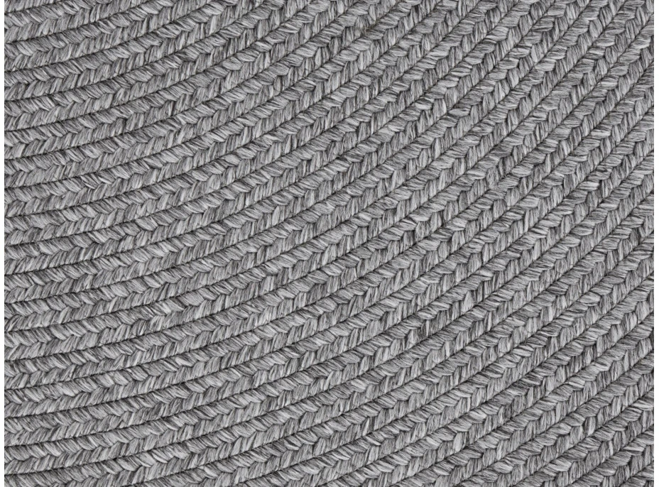 Kusový koberec Braided 105551 Light Grey kruh
